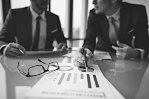 conceptual image illustrating business valuation as a divorce protection strategy